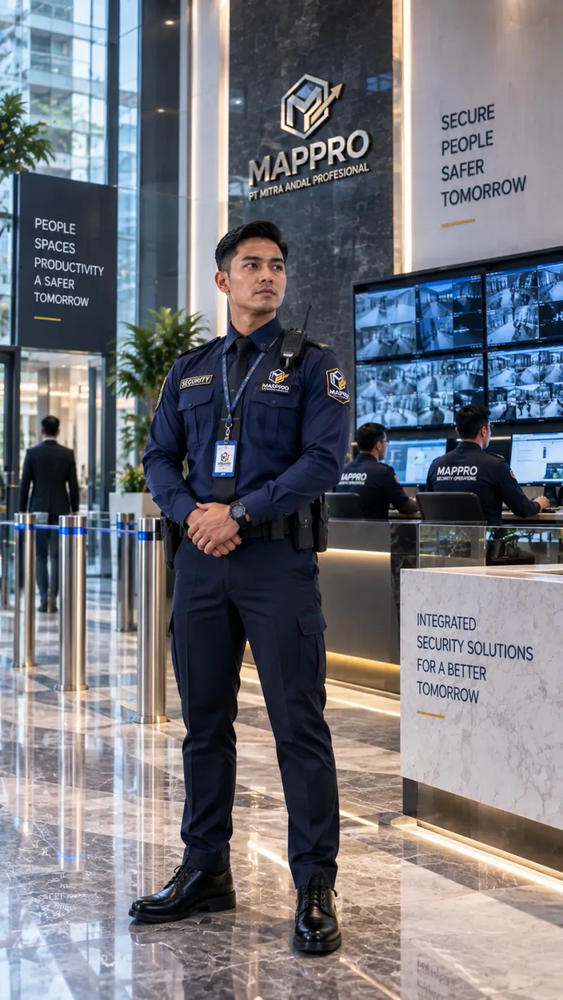Personel security MAPPRO bertugas di lobi gedung