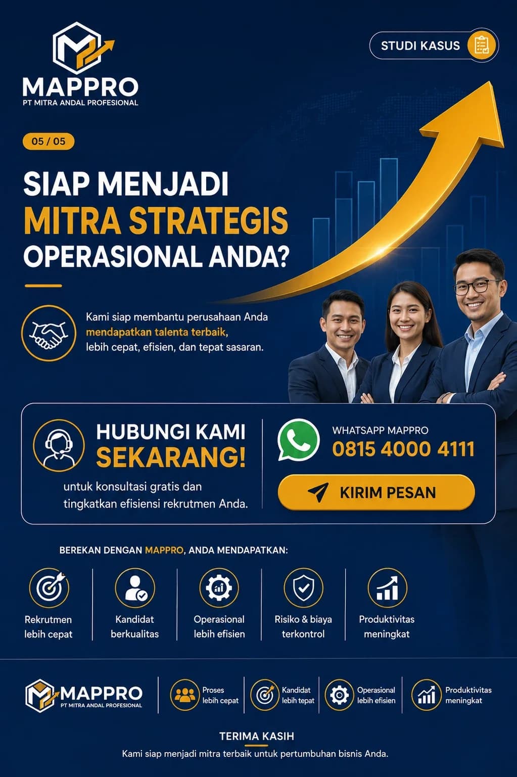 Siap menjadi mitra strategis operasional Anda